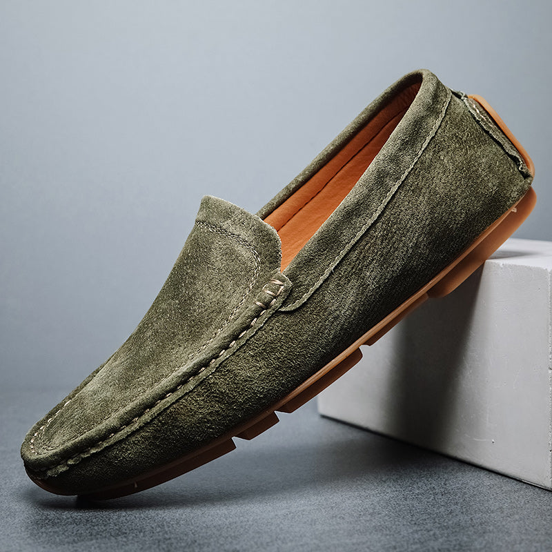Alessandro | Hand-Stitched Suede Loafers