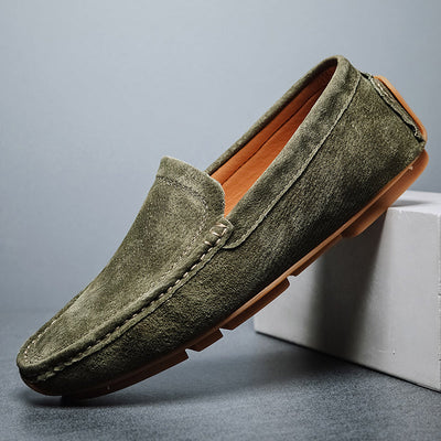 Alessandro | Hand-Stitched Suede Loafers