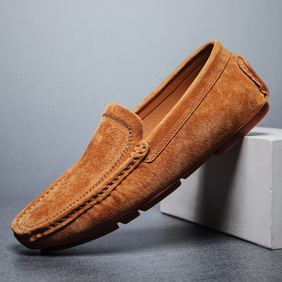 Alessandro | Hand-Stitched Suede Loafers