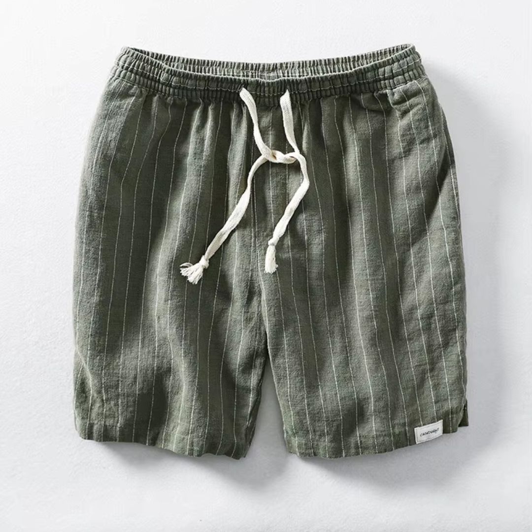 Dario | Linen Striped Shorts