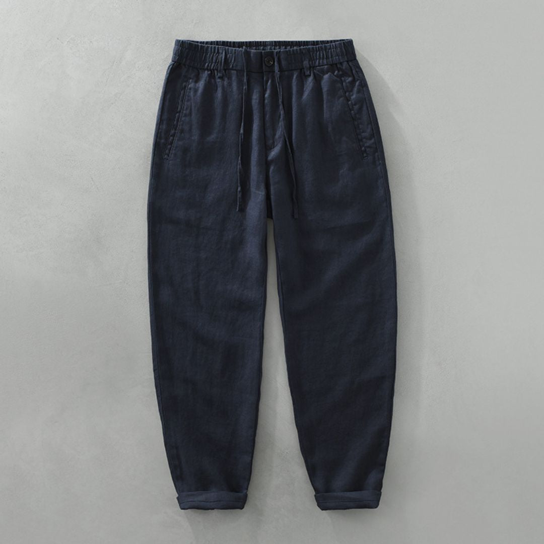 Leandro | Linen Drawstring Trousers