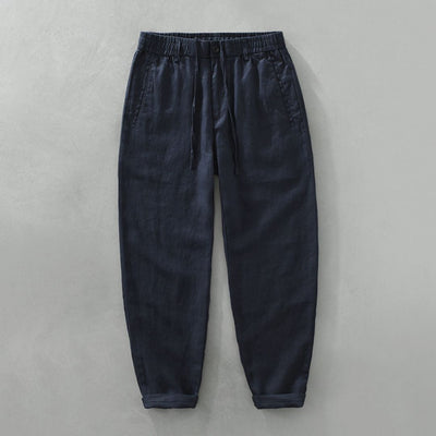 Leandro | Linen Drawstring Trousers