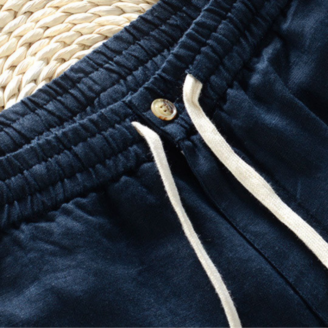 Fabio | Linen Elastic Trousers