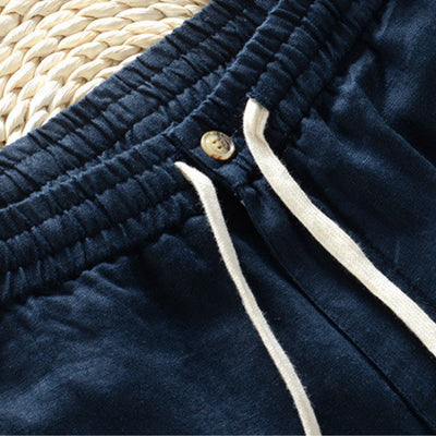 Fabio | Linen Elastic Trousers
