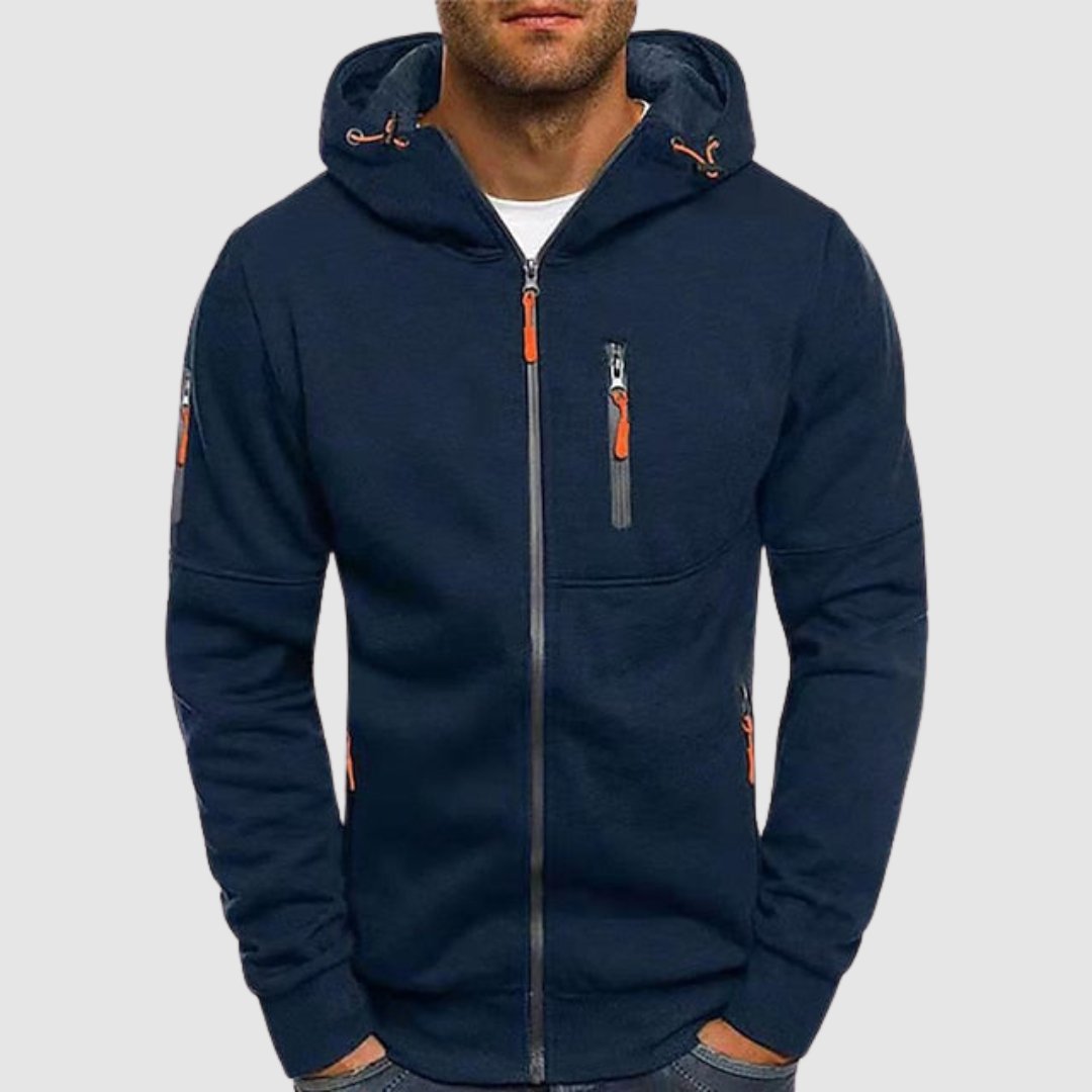 Daxon | Hooded Zip-Up Jacket