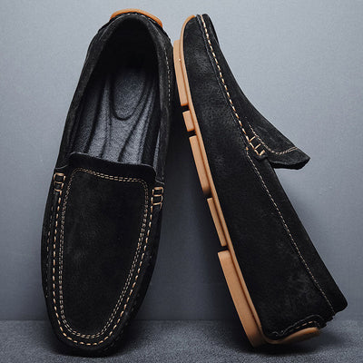 Alessandro | Hand-Stitched Suede Loafers