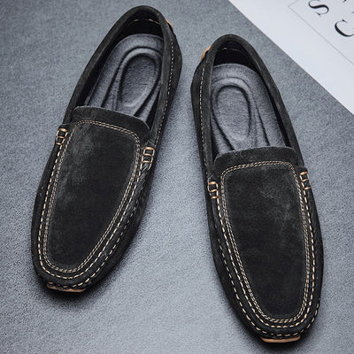 Alessandro | Hand-Stitched Suede Loafers