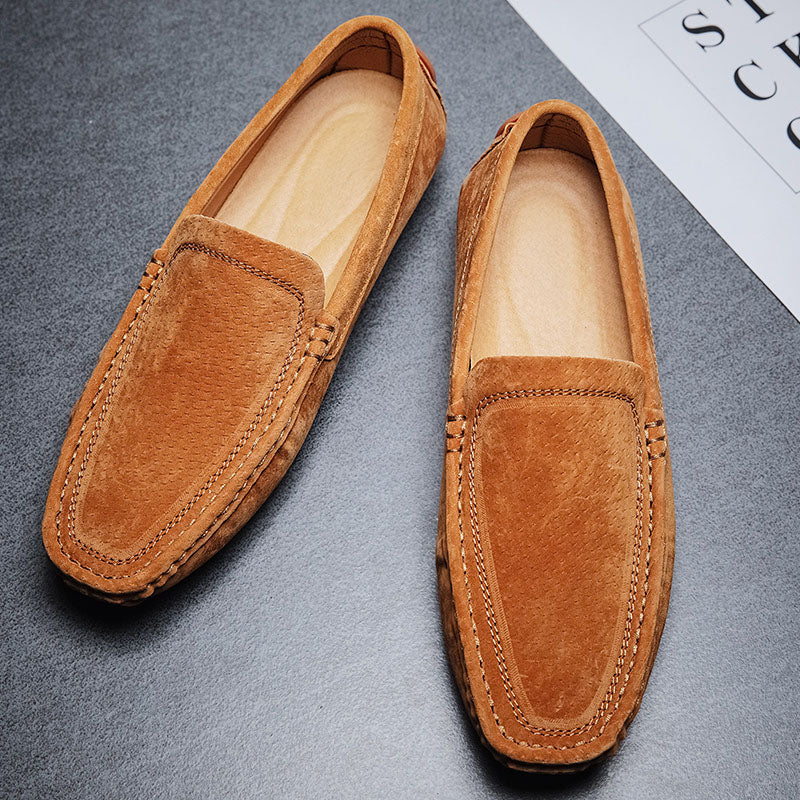 Alessandro | Hand-Stitched Suede Loafers