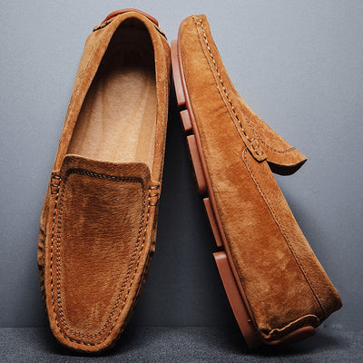 Alessandro | Hand-Stitched Suede Loafers