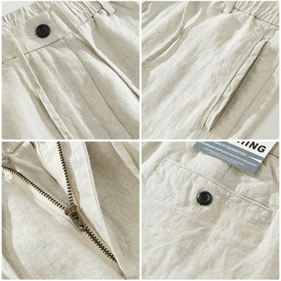 Leandro | Linen Drawstring Trousers