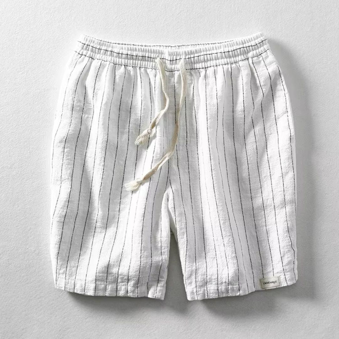 Dario | Linen Striped Shorts