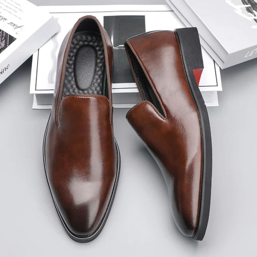 Salvatore | Polished Leather Loafers