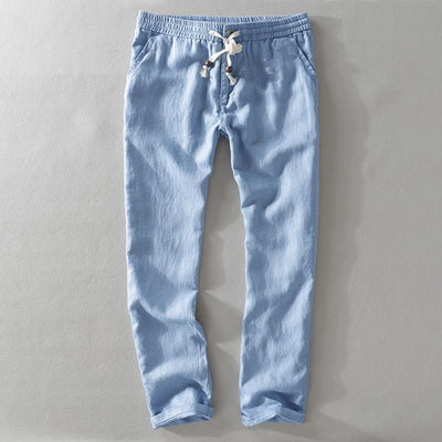 Fabio | Linen Elastic Trousers