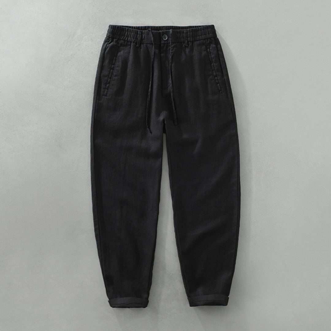 Leandro | Linen Drawstring Trousers