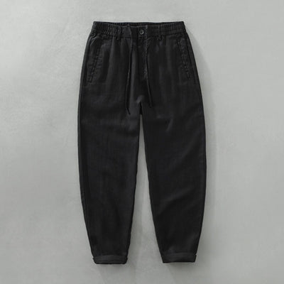 Leandro | Linen Drawstring Trousers