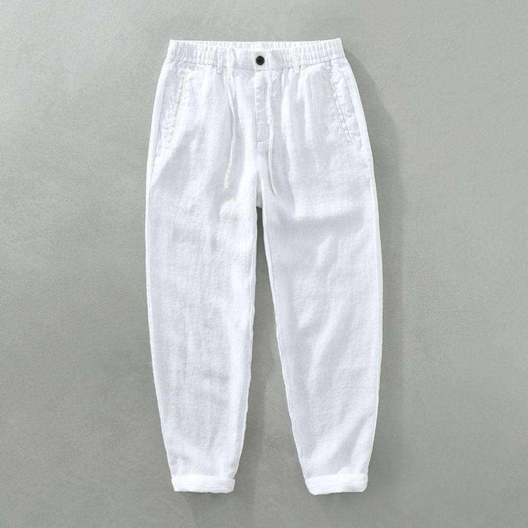 Leandro | Linen Drawstring Trousers