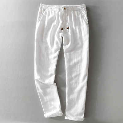 Fabio | Linen Elastic Trousers
