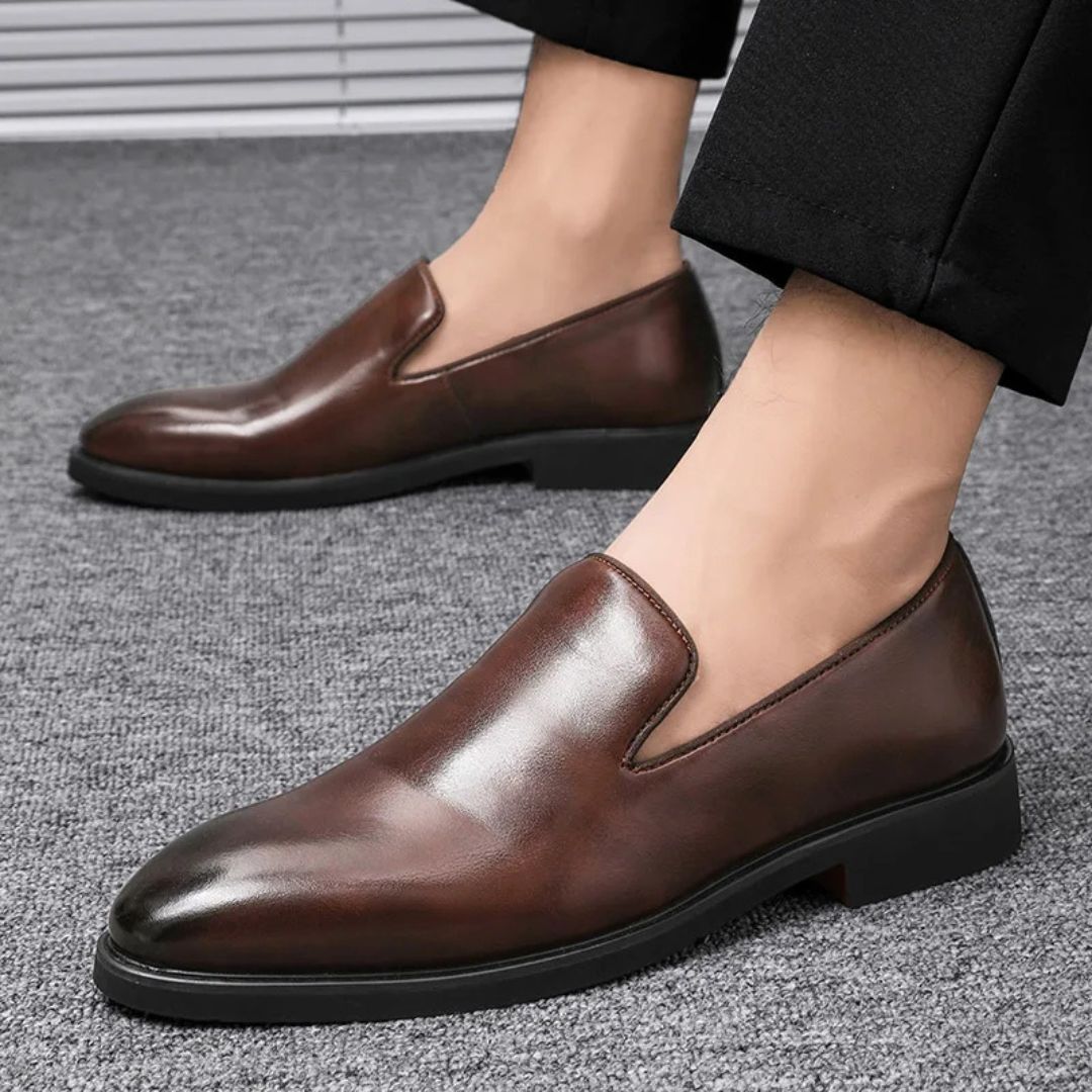 Salvatore | Polished Leather Loafers