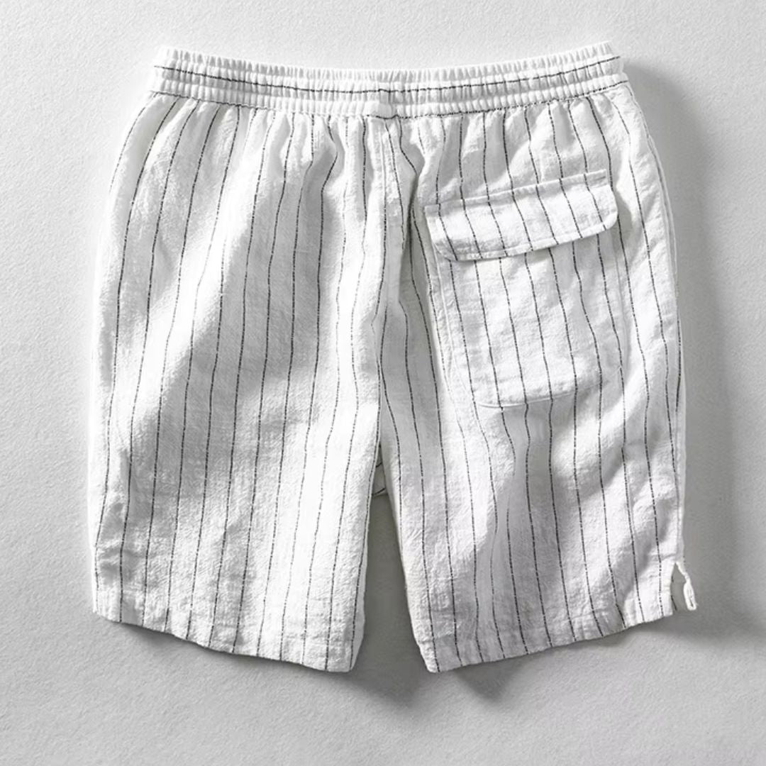 Dario | Linen Striped Shorts