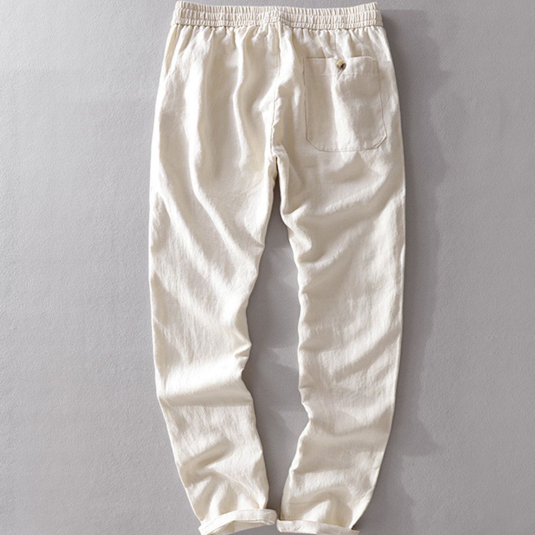 Fabio | Linen Elastic Trousers