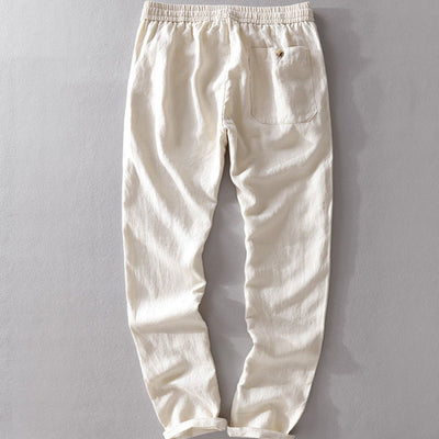 Fabio | Linen Elastic Trousers