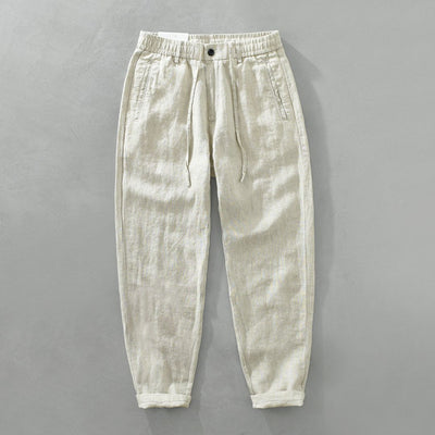 Leandro | Linen Drawstring Trousers