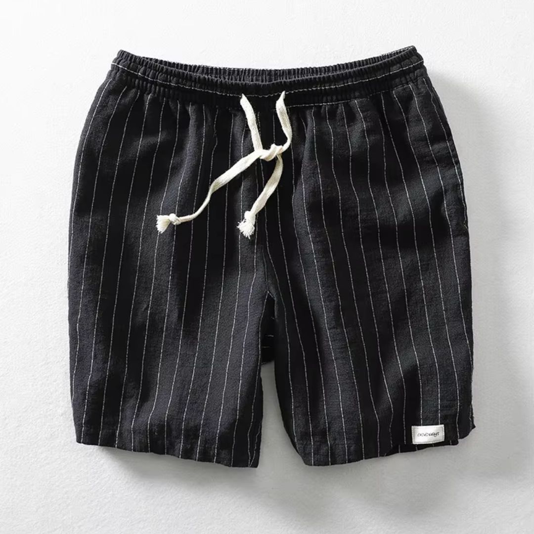 Dario | Linen Striped Shorts