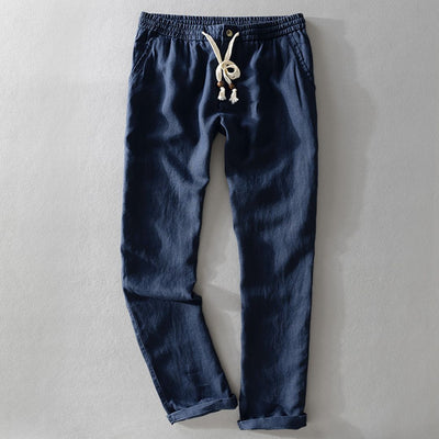 Fabio | Linen Elastic Trousers