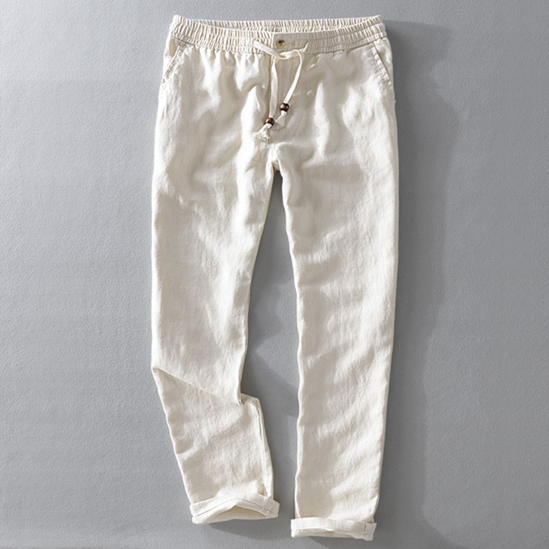 Fabio | Linen Elastic Trousers