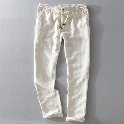 Fabio | Linen Elastic Trousers