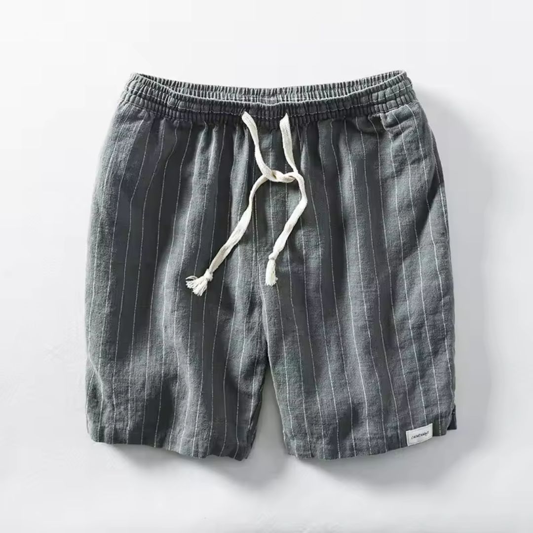 Dario | Linen Striped Shorts