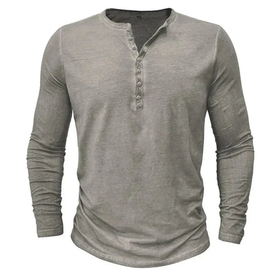 Orin | Long Sleeve Henley Shirt