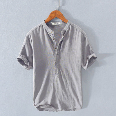Santino | Linen Henley Shirt