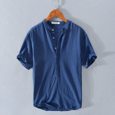 Santino | Linen Henley Shirt