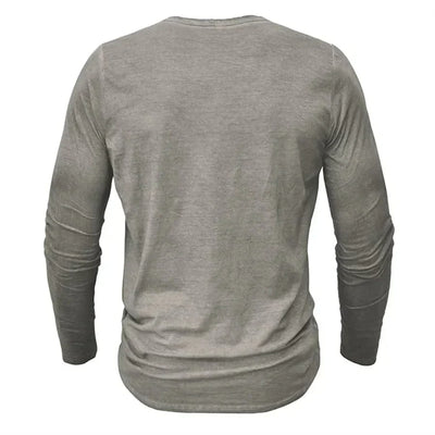 Orin | Long Sleeve Henley Shirt