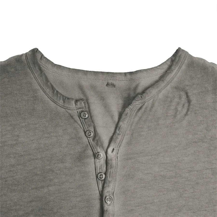 Orin | Long Sleeve Henley Shirt