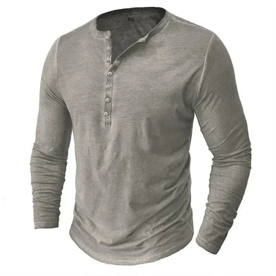 Orin | Long Sleeve Henley Shirt