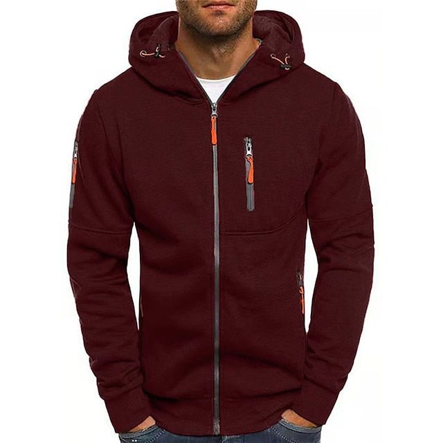 Daxon | Hooded Zip-Up Jacket